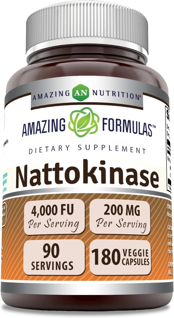 Hämmästyttävä Formula Nattokinaasi Ravintolisä 100 mg Kasviskapselit Supplement .. 2000 FU Enzyme Activity ...