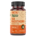 DEVA Vegan Sea Buckthorn, Berry Oil 500mg, kylmä painettu, jalostamaton, Rikas Omega-7, 90 kapselia, 1-pakkaus