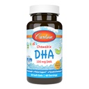 Carlson - Kid's Chewable DHA, 100 mg DHA, Brain & Vision Function, Growth & Development, Orange, 60 purutabletti