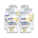 Tutkimus Vahvistettu energia Booster - Natural Energy Support - 360 kapselia - Kofeiiniton - B-vitamiinit ja Adaptogeenit - 6 kuukauden tarjonta