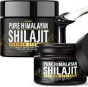 (2 Pack) Shilajit Pure Himalayan Organic Resin - Natural Authentic Lab Tested Formel för Män, Kvinnor - Inga tunga metaller - 600mg Max Styrka med 85 + Spår Mineraler Golden Grade Shilajit Supplement