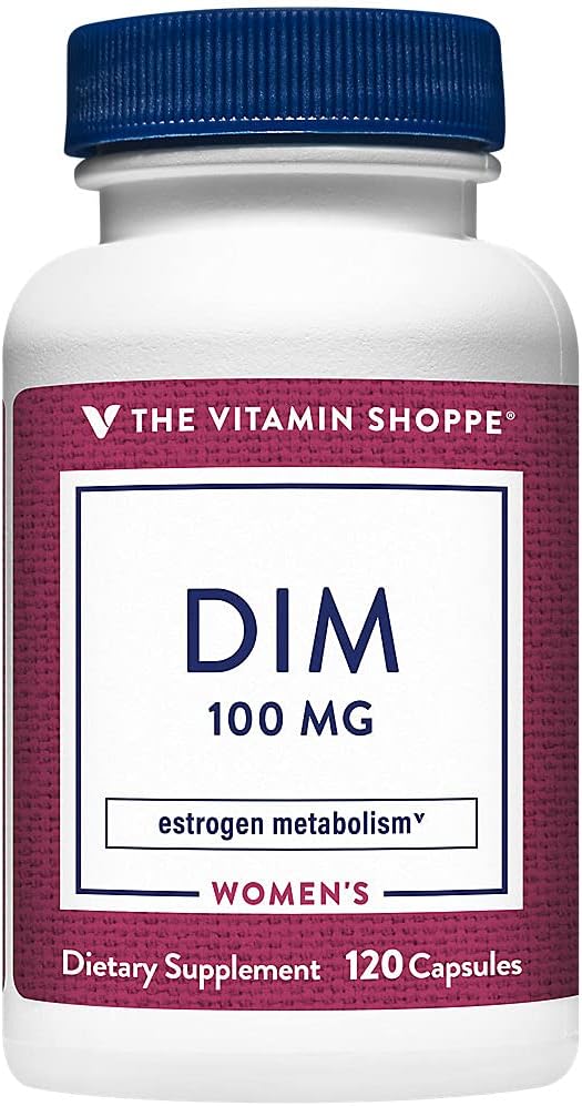 Vitamiini Shoppe DIM 100MG Bioperine Black Pepper Extract, tukee Estrogeeni aineenvaihdunta naisten terveyttä (120 kapselia)