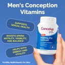 CONCEIVE PLUS Mens Fertility Bundle, Fertility Vitamins 60 Count och Fertility Lubricant 2.5 Ounce