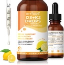 D3-vitamiini K2 nestemäiset dropsit Liposomal 1000 IU D3 & 200 mikrog K2 MK-7 .
