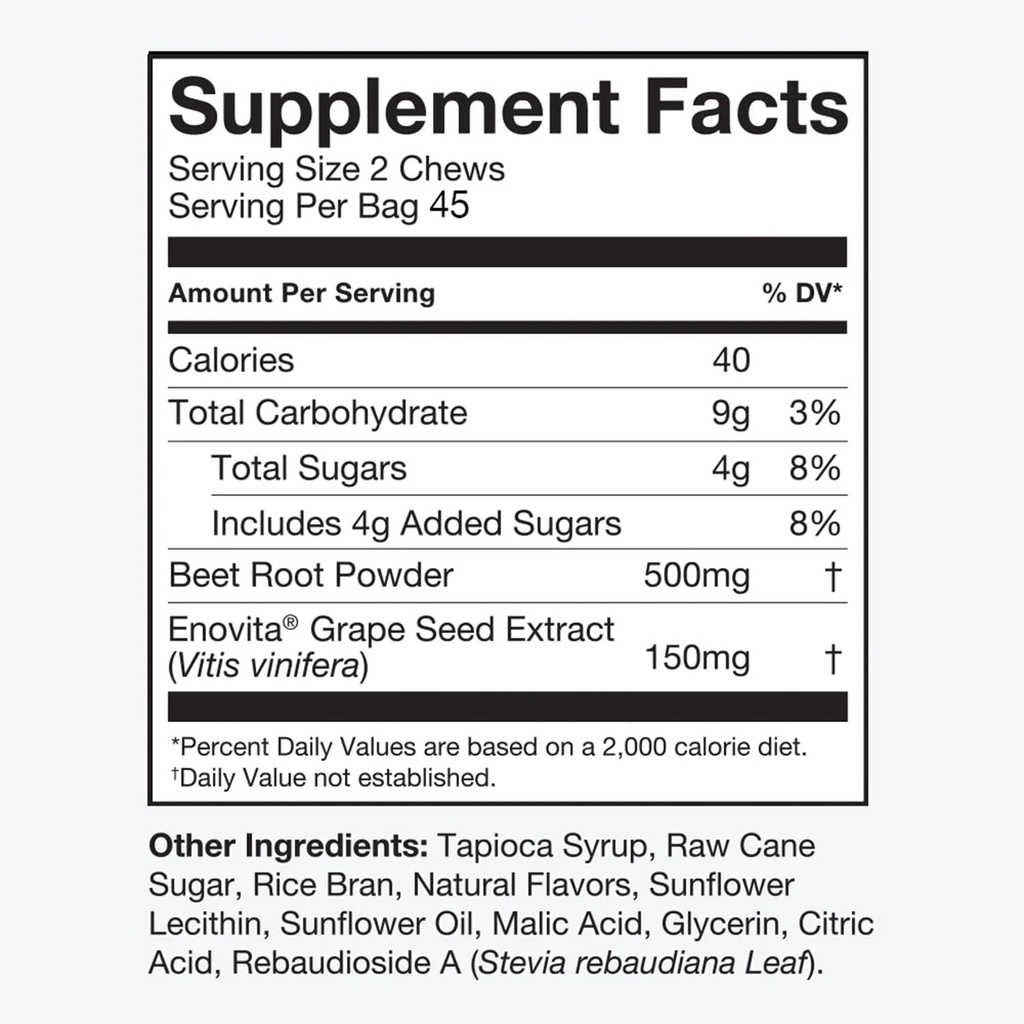 HumanN SuperBeets Heart Chews, 90