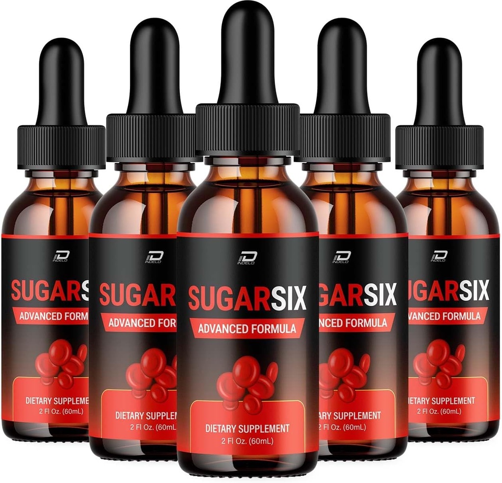 Sugar Six Drops Healthy Formula - Dietary Supplement Drops - Extra Strength SugarSix Liquid Drops, Sugar Six Drops Reviews (5 Pack - 5 Month Supply)