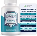 Centurion Defender Detox, Liver Cleanse Detox & Repair Supplement Fosfatidylkoliini, B6-vitamiini, Folaatti, L-metioniini ja R-lipoiinihappo, 180 kapselia