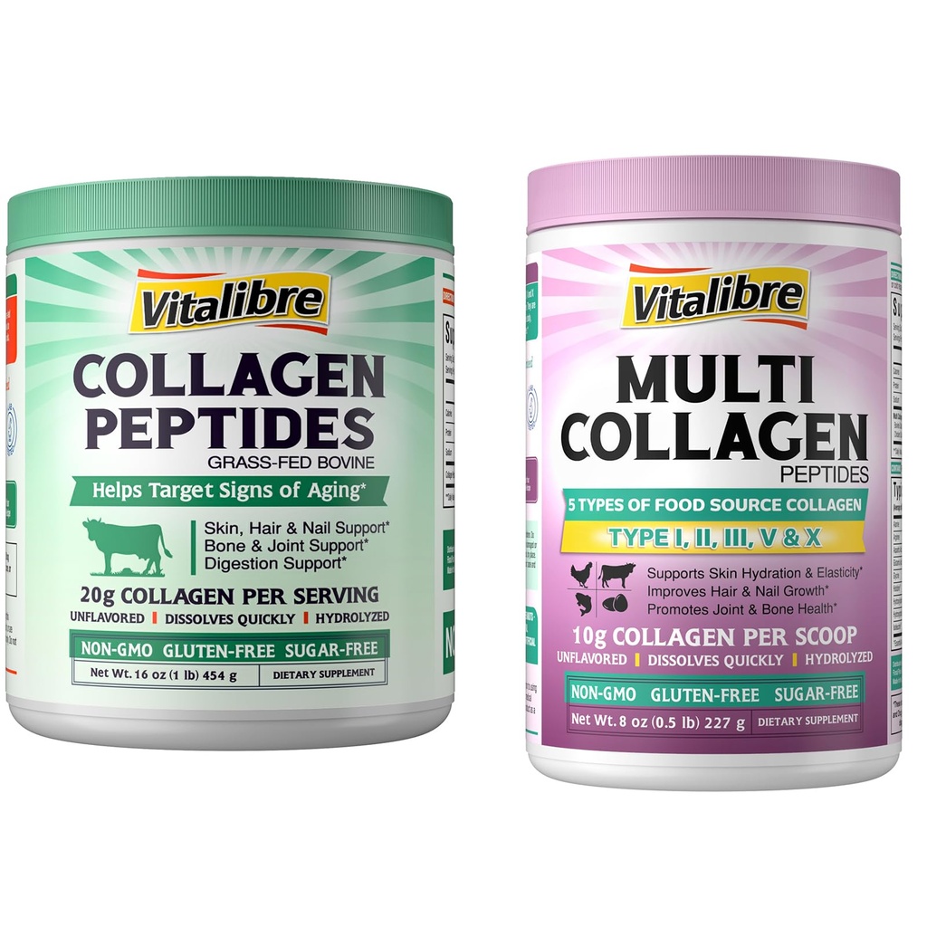 Naudan kollageenin Peptides jauhe 16 oz