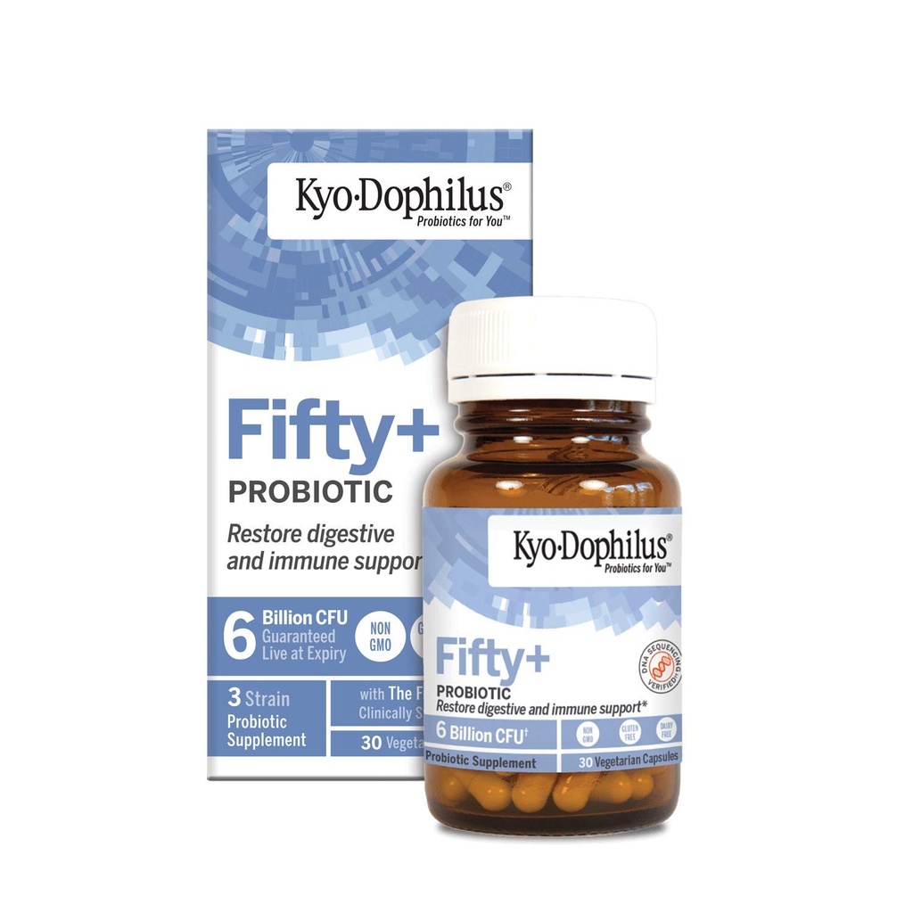 Kyo-Dophilus Fifty Plus Probiootti, 30 kreivi, 6 miljardia PMY