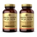 Solgar Choline / Inositol 500 mg / 500 mg, 100 vegetabiliska kapslar (Pack of 2) - Energimetabolism, leverhälsa, väsentlig för hjärna och nervfunktion - Icke-GMO, Vegan, Kosher - 100 Totalt portioner