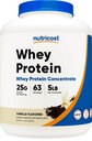 Nutricost Whey Protein Powder, Vanilla, 5 pund - Whey Protein Concentrate