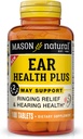MASON NATURAL Ear Health Plus med B-vitaminer, 50 dagars leverans, stöder normal öronhälsa och ringning