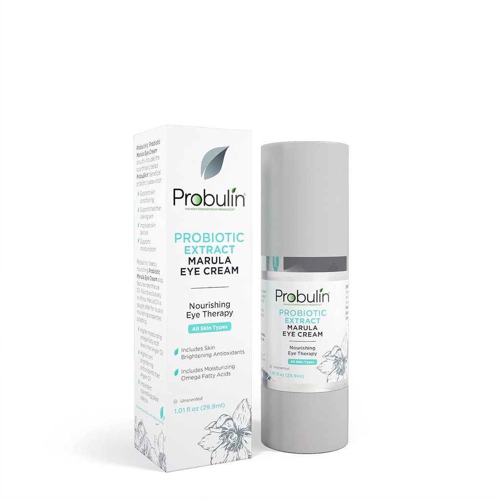 Probulin Probioottiuute Eye Cream, ravitsevat silmät terapia naisille, ihonhoito Hydrating Gel Marula Oil ja antioksidantteja, 1.01 oz