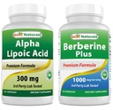 Bästa naturliga Alpha Lipoic Acid 300 mg & Berberine Plus 1000 mg