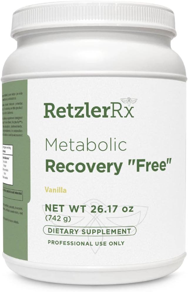 HormoneSynergy Metabolic Recovery Formula - Optimal Gastrointestinal, Hepatisk och Intestinal GHI Support - Sugar och Stevia Free Vanilla