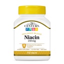 21st Century Niacin 250 mg tabletit, 110 Count (pakkaus 2)