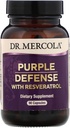 Dr Mercola, lila försvar med Resveratrol, 90 kapslar