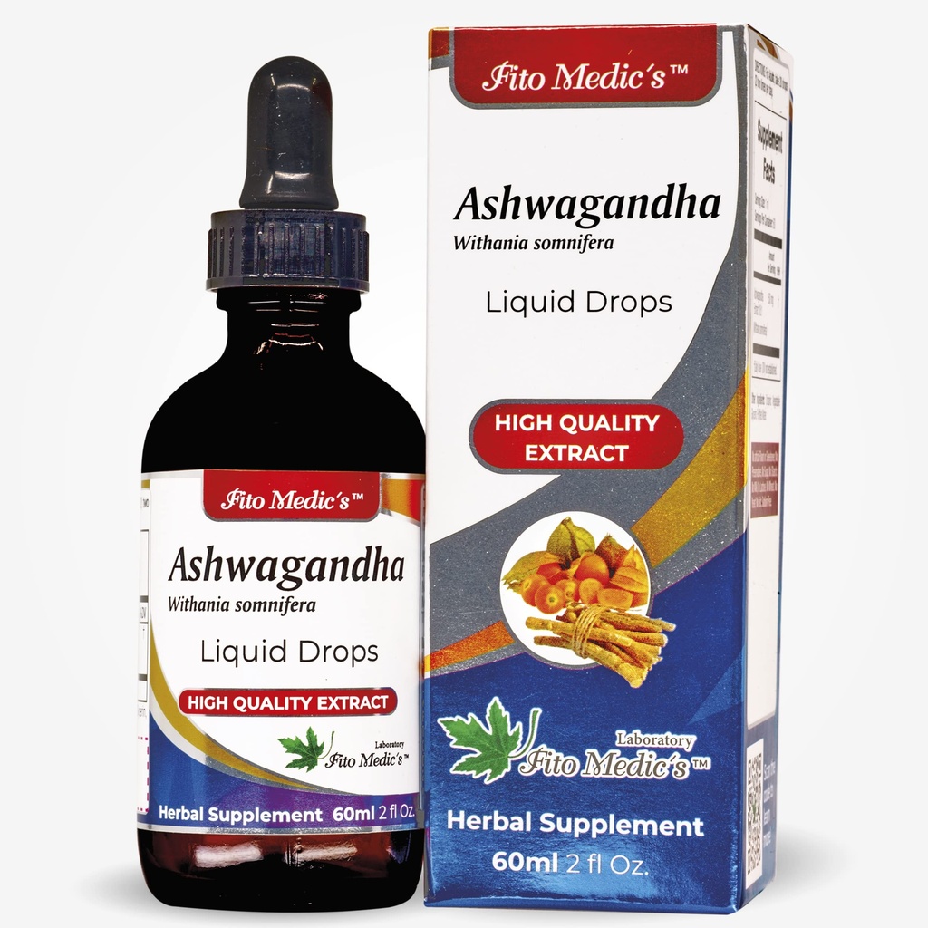 Lab - Ashwagandha Liquid, luonnollinen tuki stressiä lievittävä, uniapu ja mielialan parantaja.