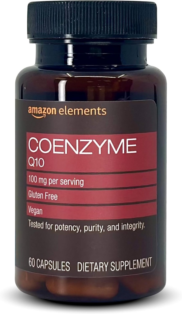 Elementit Vegan CoQ10 100 mg - Normaali energiantuotanto, tukee sydän- ja verisuoniterveys - 2 kuukauden tarjonta (60 kapselia)