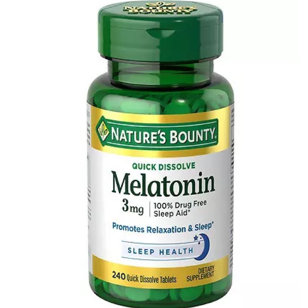 Luonnon Bounty Melatoniini 3 mg tabletit 120 tablettia (pakkaus 2)