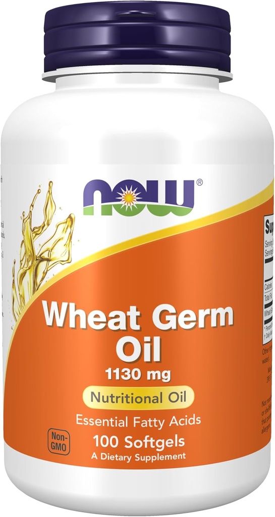 NYT Lisäravinteet, vehnä Germ Oil 1,130 mg kanssa Essential Fatty Acids (EFAS), ravitsemusöljy, 100 Softgels