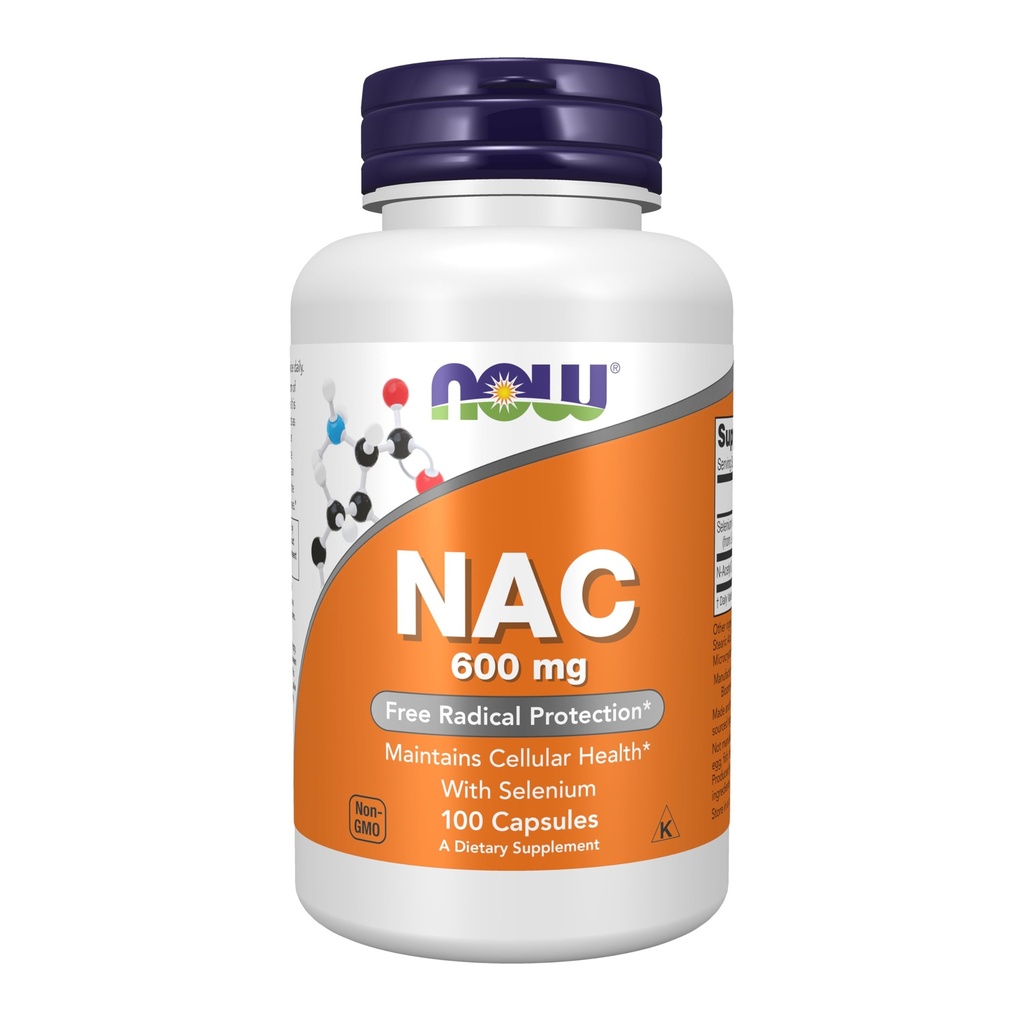 Now Foods NAC 600 mg - 100 Vcaps 2 pakkaus