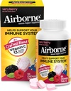 Airborne 1000 mg C-vitamiini purutabletit sinkki, Immuuni tuki täydentää voimakas antioksidantteja vitamiinit A C & E - 96 purutabletit, Erittäin Berry Flavor