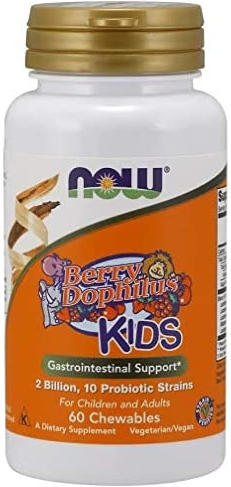 Nu livsmedel Berry Dophilus Chewable, 60 greve