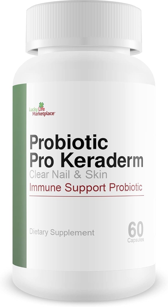 Probiootti Pro Keraderm - Probiootti Immuuni tuki ... Kohdennettu kynsien ja ihon Formula edistää terveitä varpaankynsiä ja jalat - Apuja jalka hygienia alkaen Sisältä Out - Ohje Korjaus & stimuloida selkeä kynsien kasvua