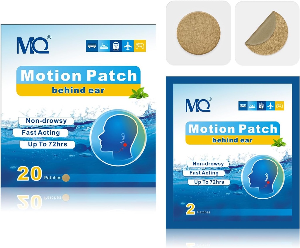 MQ 20ct Liikkuvuus Sairauspaikat, keskiväriset, merisairauspaikat Non Drowsy & Waterproof, Risteilyalus Matkustaa Essentials, Nopea toiminta & Pitkäikäisyys 72H