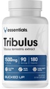 Bucked Up Tribulus 1500mg per palvelin, Essentials (90 palvelinta, 180 kapselia)