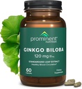 Merkittävä ravitsemus Ginkgo Biloba 120mg - Ginkgo Biloba Leaf Extract, kasviperäisten lisäravinteet auttaa tukemaan muistia & Focus-Vegan, ei-GMO, Gluteeniton, soijaton, 60 päivän toimitus - 1 pakkaus