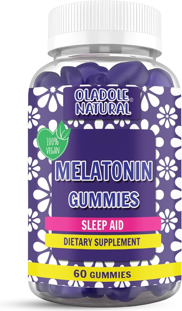 Oladole Natural Sleep Complex 86 mg Extra Strength Melatoniini, L-Theanine, Passiflora, 5-HTP, Ghana Seed Otteita ...