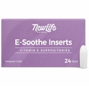 NewLife Naturals E-vitamiini Suppositories 38IU - Emättimen kuivuus Ärsytys Menopause Atrofia Relief - Kaikki luonnolliset Estrogeeni vapaa feminiini hoito - 24 Lisää