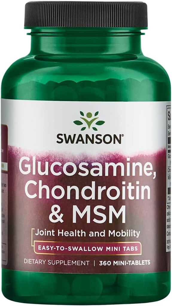 Mini-Tabs Glukosamiini, Chondroitin & Msm 750/600/300 mg 360 Mini-Tabs