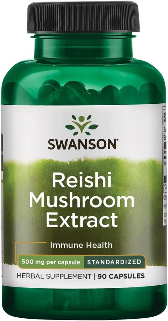 Swanson Reishi Mushroom Extract 500 Milligram 90 kapslar