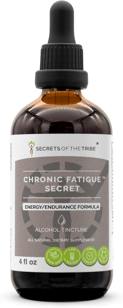 Heimon salaisuudet - Krooninen väsymys Secrett, kasviperäinen täydentää Blend drops Alkoholin nesteuute, energia / Endurance Formula (4 fl oz)