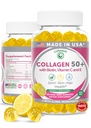 Lunakai USA Made Collagen Gummies for Women & Men Yli 50, Biotiini & C-vitamiini, tukee ihon Elastisuus, Hiusten ja kynsien vahvuus, Joint Support, 60ct