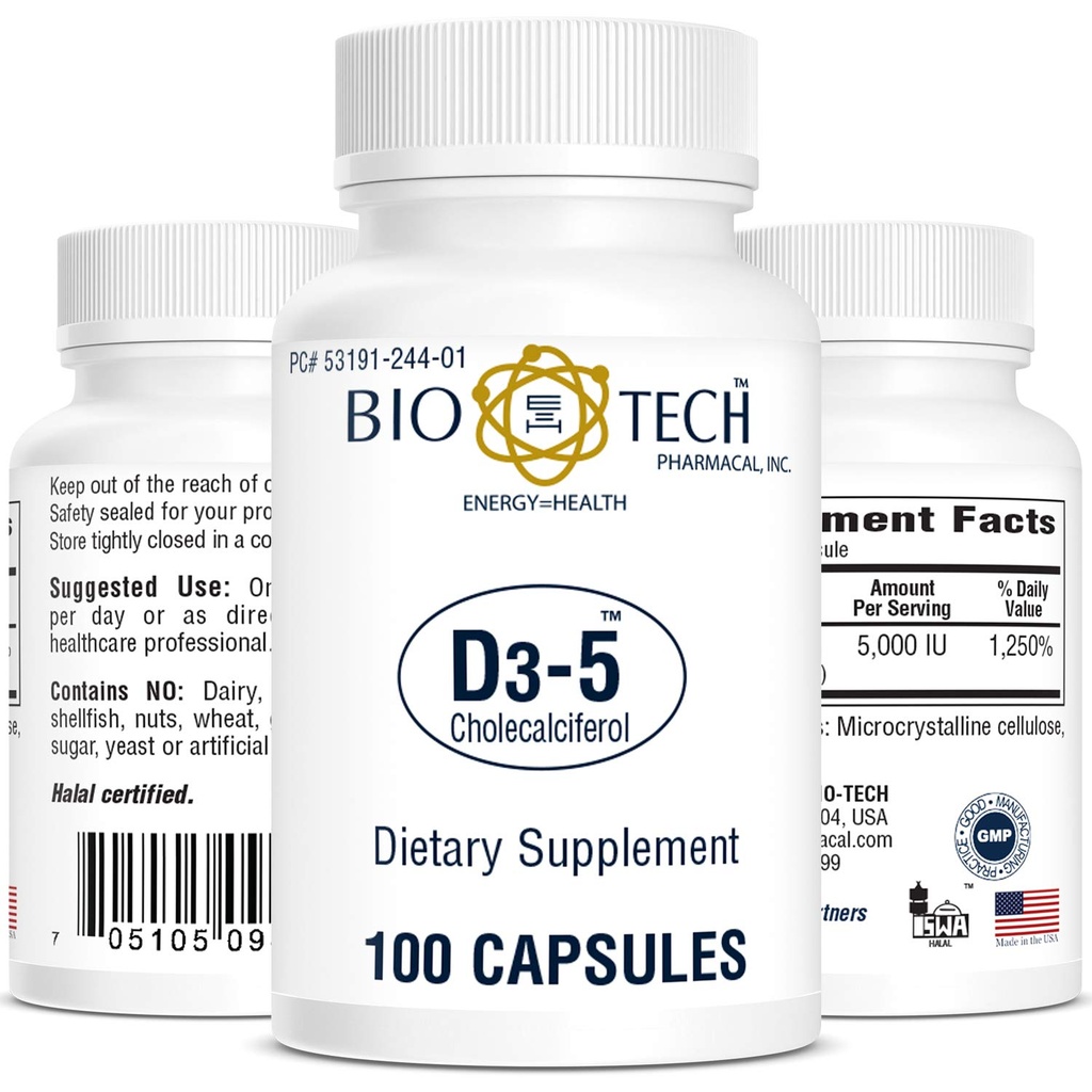 Bio Tech D-vitamiinikapseli 53191024401 1 pullo, 100 per pullo