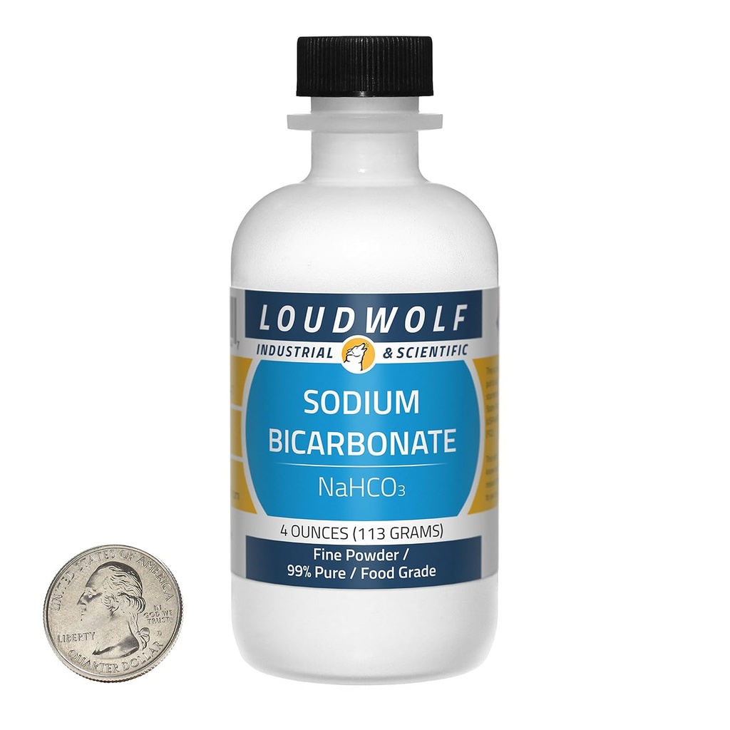 Natriumbikarbonat / Finpulver / 4 Ounces / 99 +% Pure Food Grade