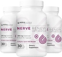 NERVE RENEW Optimizer, 3 Pack (90 kapslar) - 300 mg stabiliserad R-Alpha Lipoic Acid per kapsel för Natural Nerve Discomfort Support - Snabb Absorption - Säker och All Naturlig
