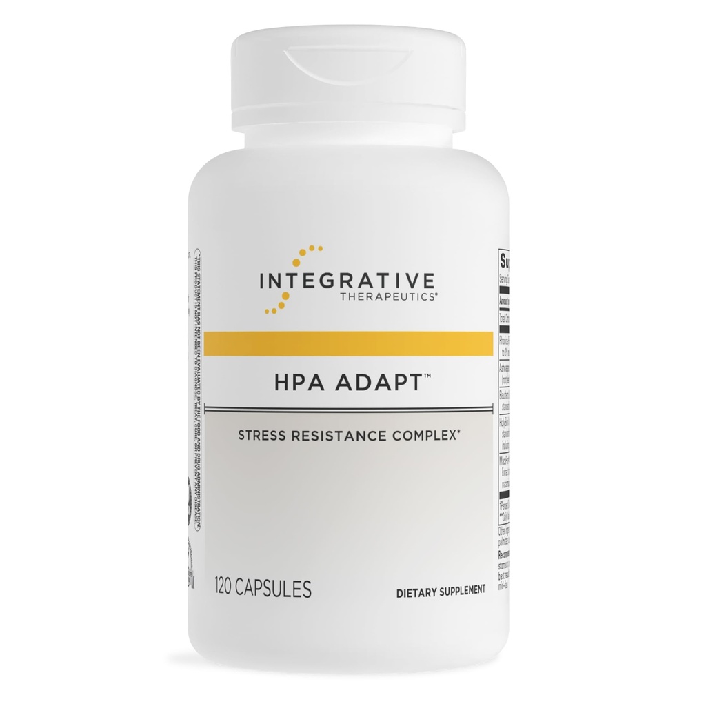 Integratiivinen Therapeutics HPA Adapt - Adaptogenic Supplement for Stress Support* - Sisältää Ashwagandha, Rhodiola & Other Adaptogenic Yrtit* - Vegan, Dairy-free & Gluteenittomat - 120 kapselia