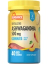 Sundance Ashwagandha Gummies | 500mg | 40 Vegan Gummies | Vegan, icke-GMO och Gluten fri tillägg