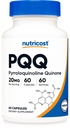 Nutricost PQQ (Pyrroloquinoline Quinone) 20mg, 60 kapslar - Vegetariska kapslar, icke-GMO, Gluten Free
