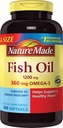 Nature Made 1200mg of Fish Oil, 2400 per Serving, 360 mg Omega-3, 300 Softgels, 300 Luku (Pack of 1)