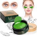 Green Tea Matcha Firming Eye Mask, 30 Pairs Collagen Patches För Fina Liner, rynkor, Under Eye Bags & Puffy Eyes Behandling, Face Gel Pads som minskar tecken på åldrande