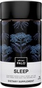 PALO Sleep & Stress Support Melatoniinin-vapaa vegaaninen täydentää luomuvalerian juuri, L-theaniini, magnesium, kamomilla, sitruuna Balm & Passionflower 90 kapselia