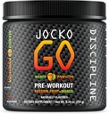 Jocko Fuel Pre Workout Powder med L-Citrulline, Nootropic & Caffeine for Endurance & Stamina - Keto, Low Sugar Blend for Distance Running, Cycling, Jiu Jitsu - 30 Servings (Mango)