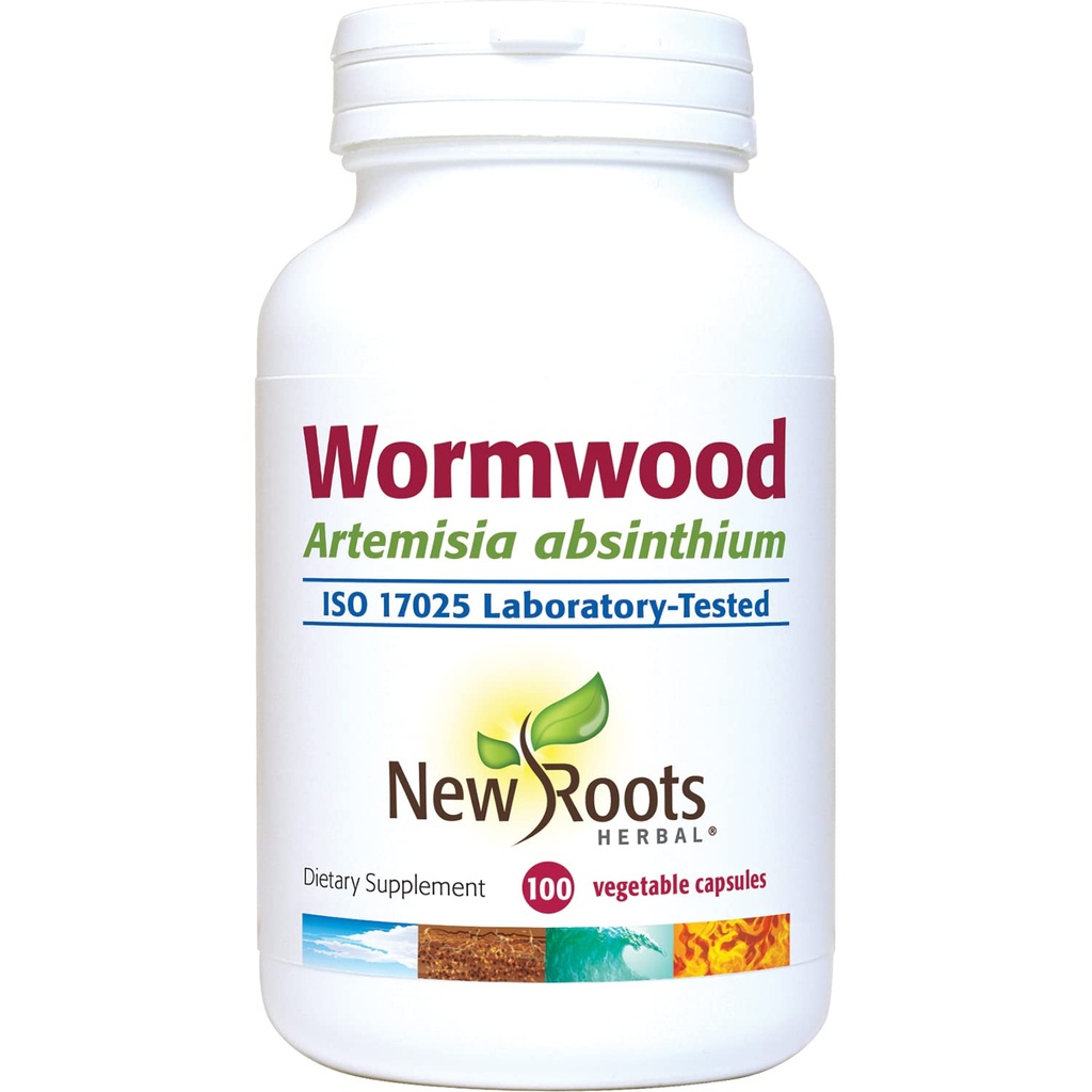 NEW ROOTS HERBAL Wormwood (100 Veg Caps) - Appetite, Digestion och Intestinal Balance Support - Non-GMO & Gluten Free