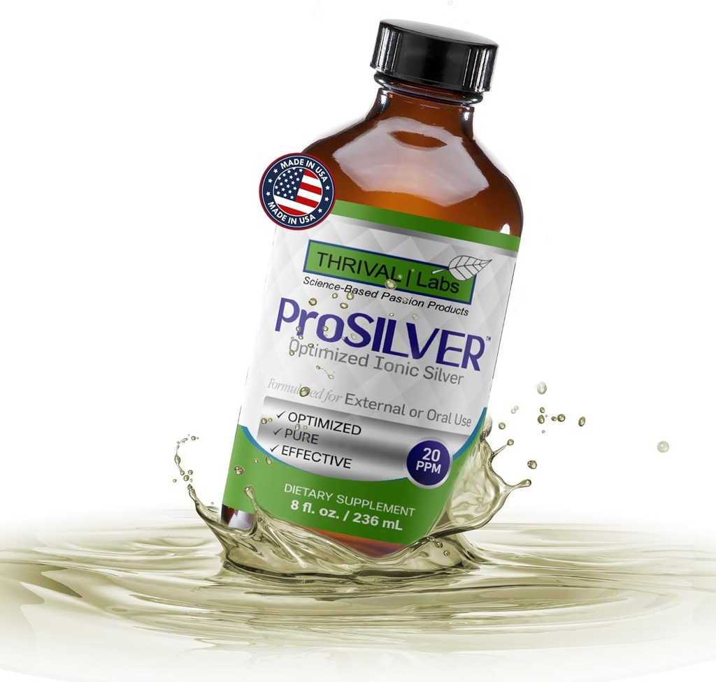 Ionikolloidinen Silver Liquid 20 PPM Bio Aktiivinen Immuuni tuki lasipullo 8oz Organic täydennysosa